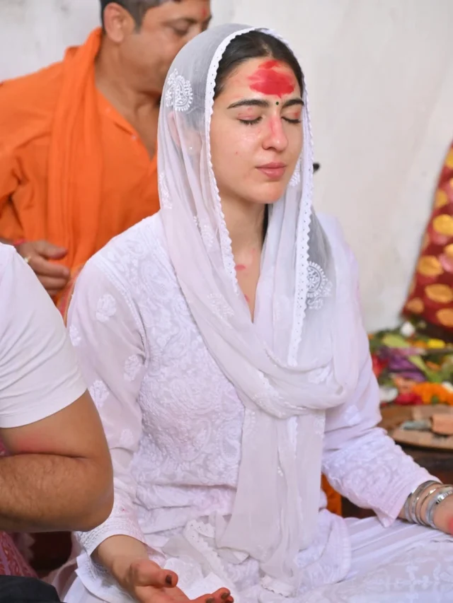 सिंदूर, दुपट्टा और मिस्ट्री मैन! सारा की वायरल तस्वीरें